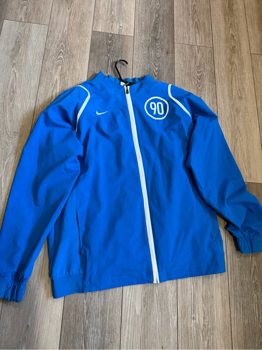 Nike Men’s Royal Blue Windbreaker with White Trim